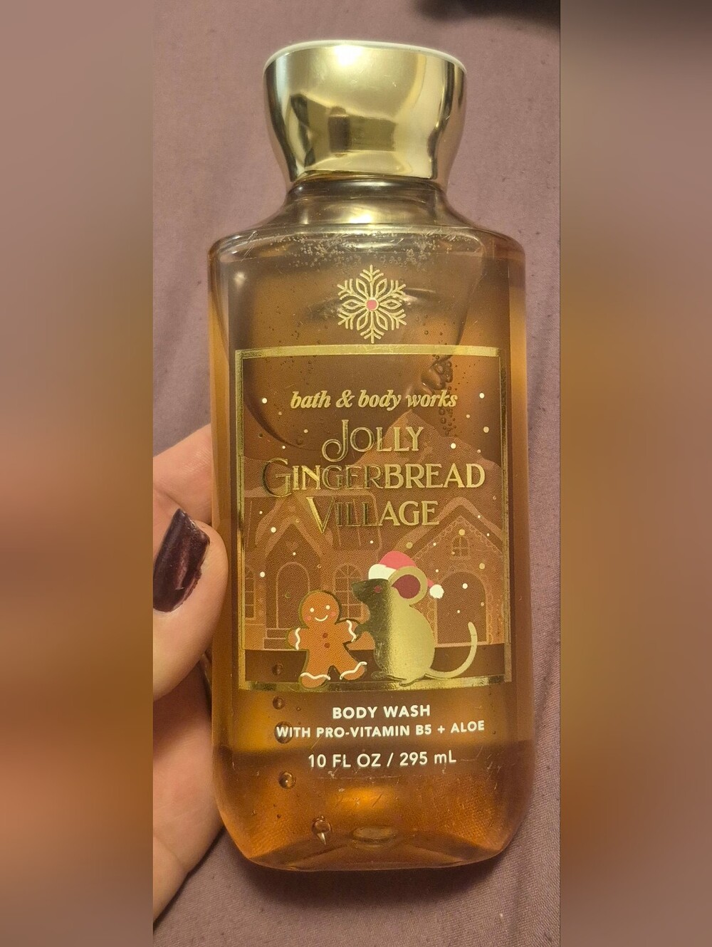 Bath And Body Works Jolly Gingerbread Village Body Wash 10 FL OZ